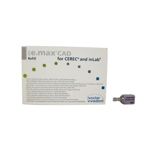 Ivoclar Vivadent 605331 IPS e.max CAD CEREC inLab LT Blocks A3.5 C14 5/Pk Ivoclar Vivadent 605331 IPS e.max CAD CEREC inLab LT Blocks A3.5 C14 5/Pk